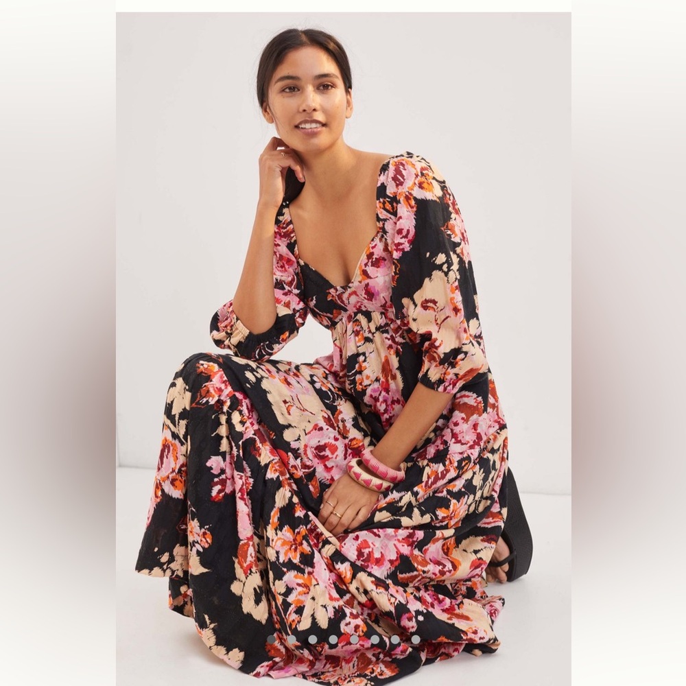 Anthropologie Blossom Maxi Dress - S